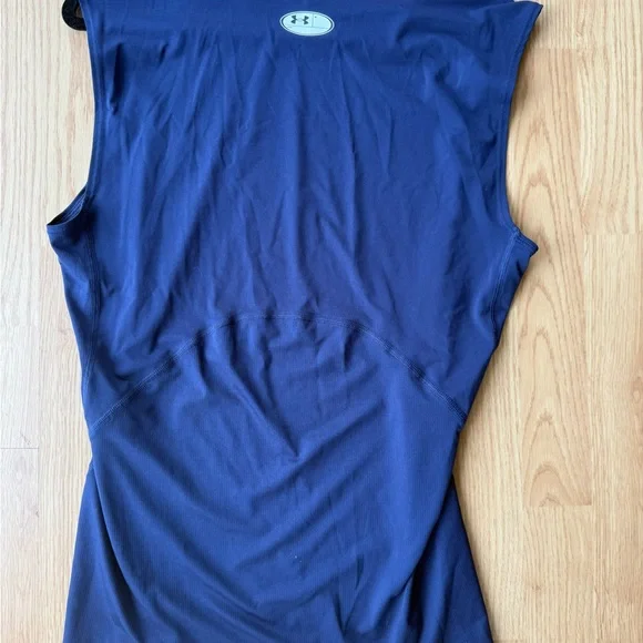 Under Armour Men's Dark Blue Performance Tank - Picture 3 of 3
